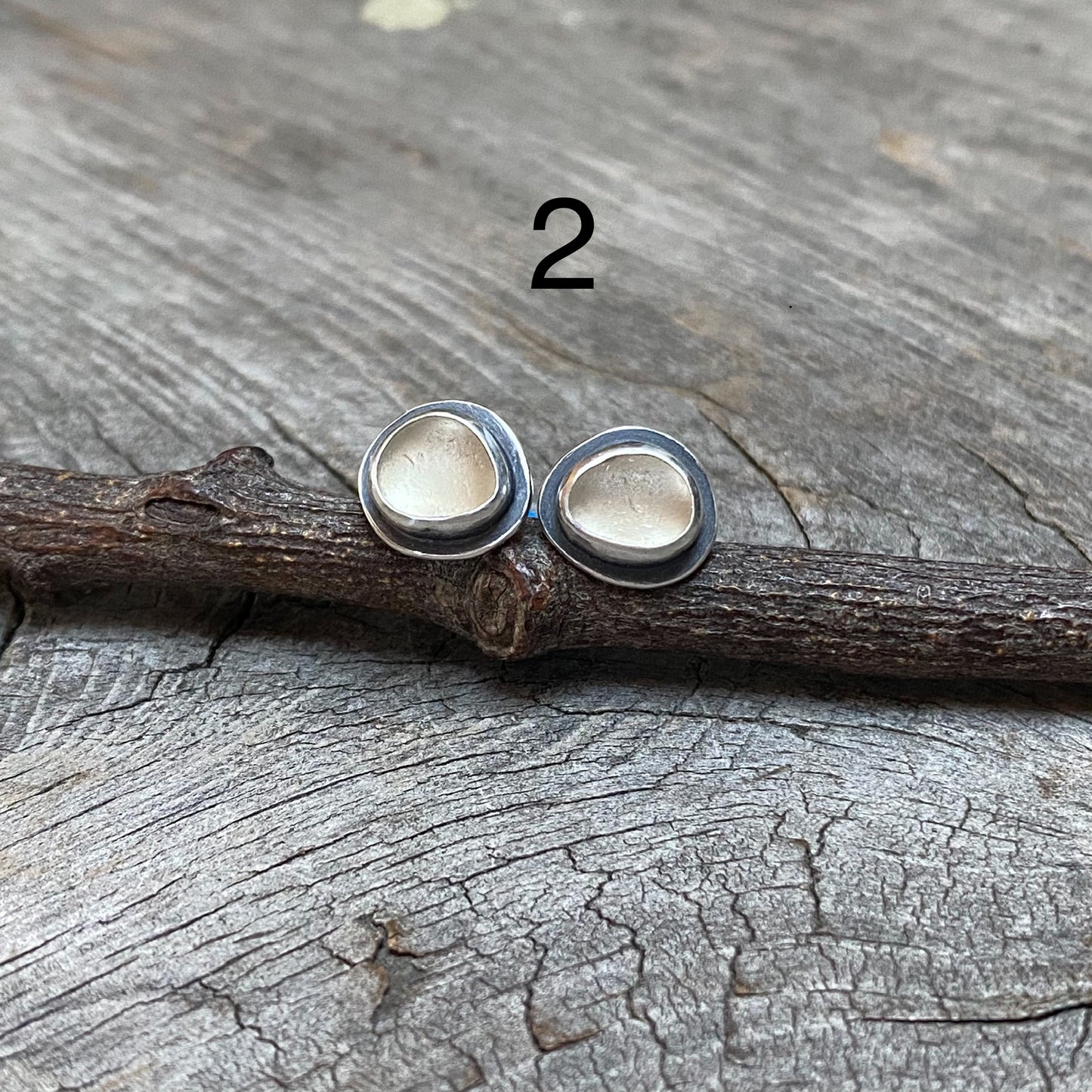 Vancouver Island Sea Glass Studs