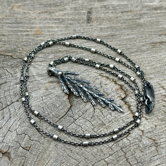 Coastal Cedar Leaf Pendant