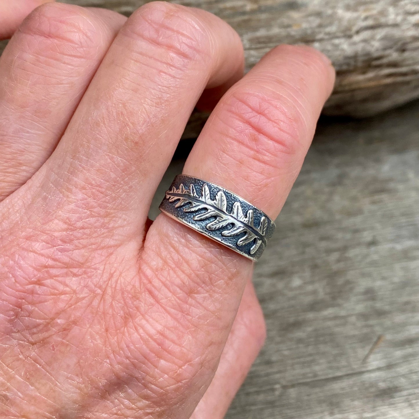 Custom Oregon Lady Fern Ring for Klaudia