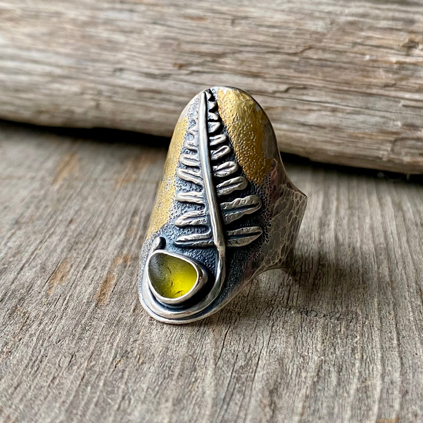 Forest Light Oregon Lady Fern Saddle Ring