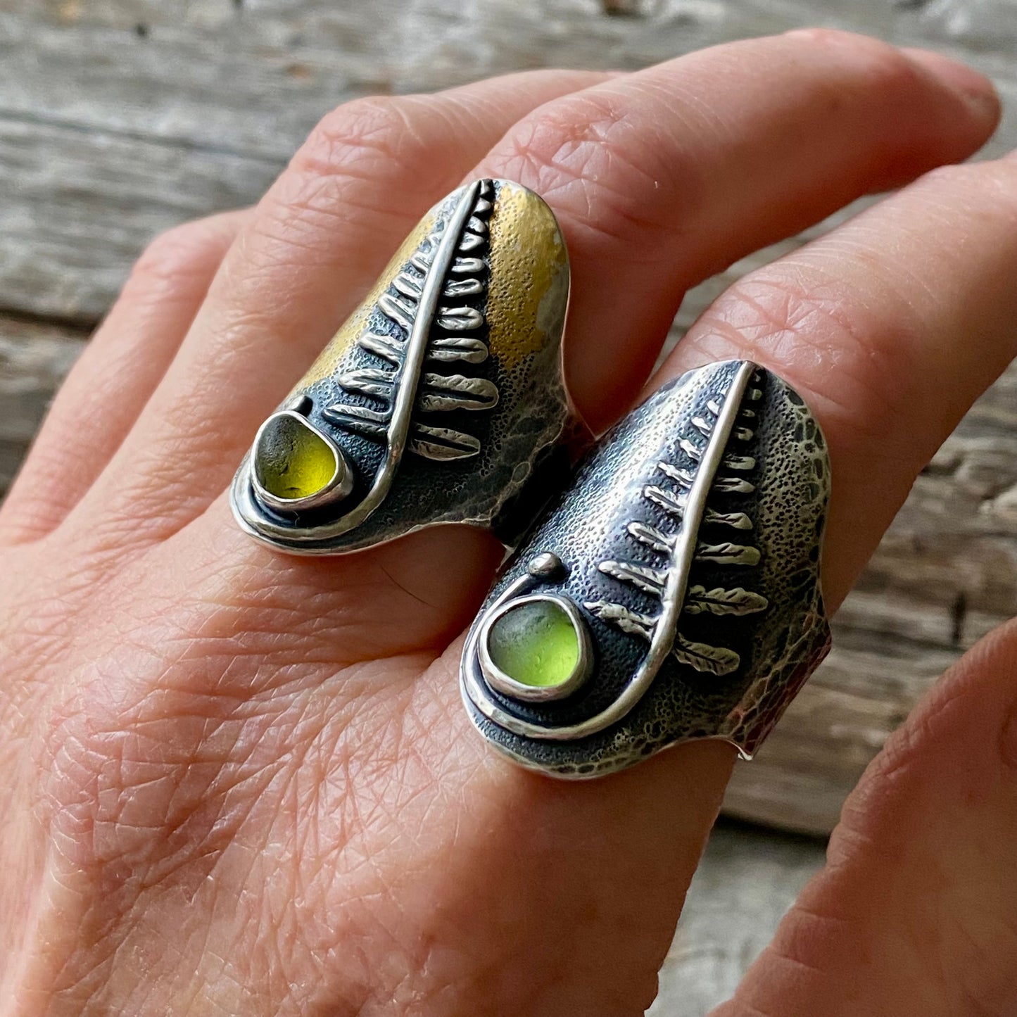 Forest Light Oregon Lady Fern Saddle Ring