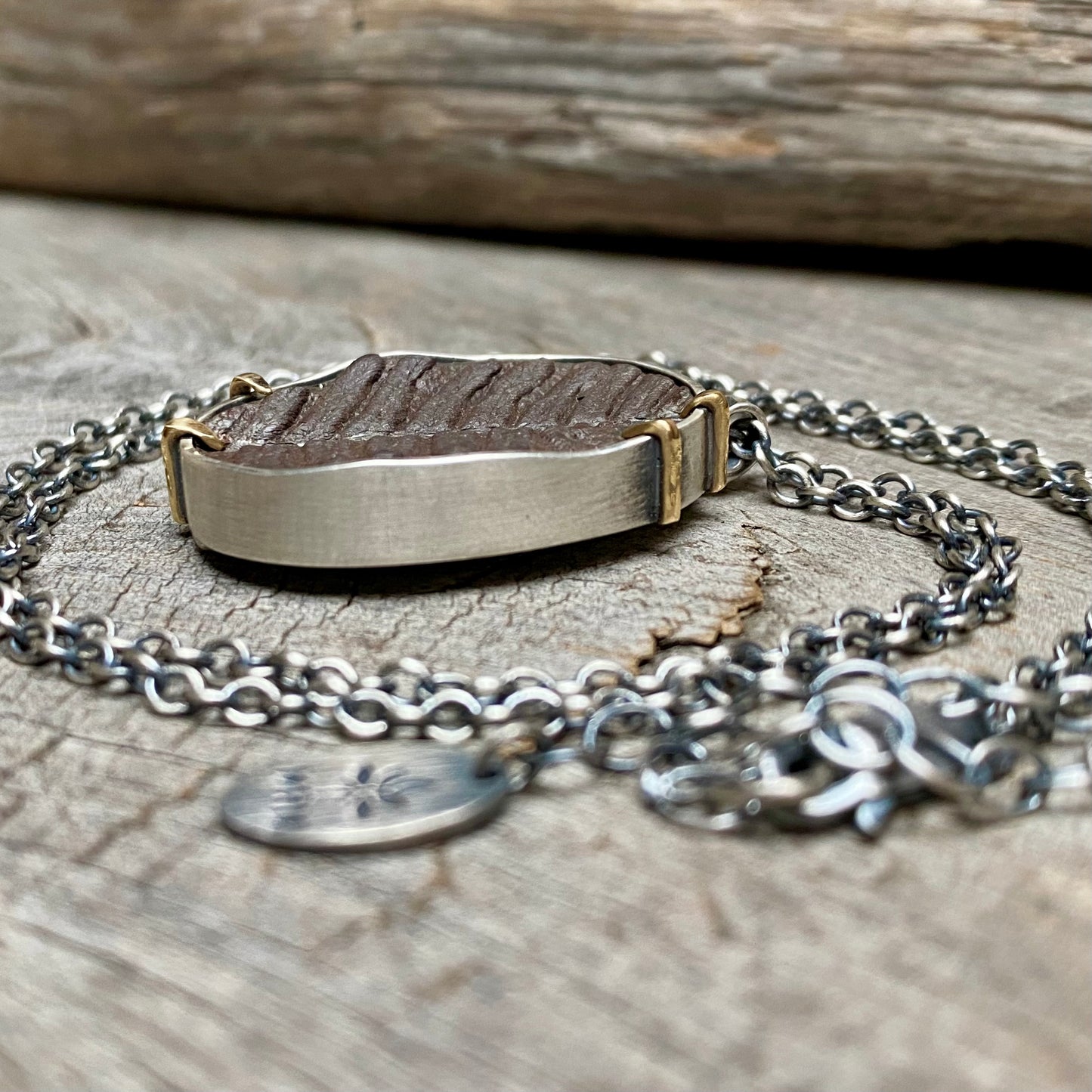 Forest Light Fern Fossil Pendant