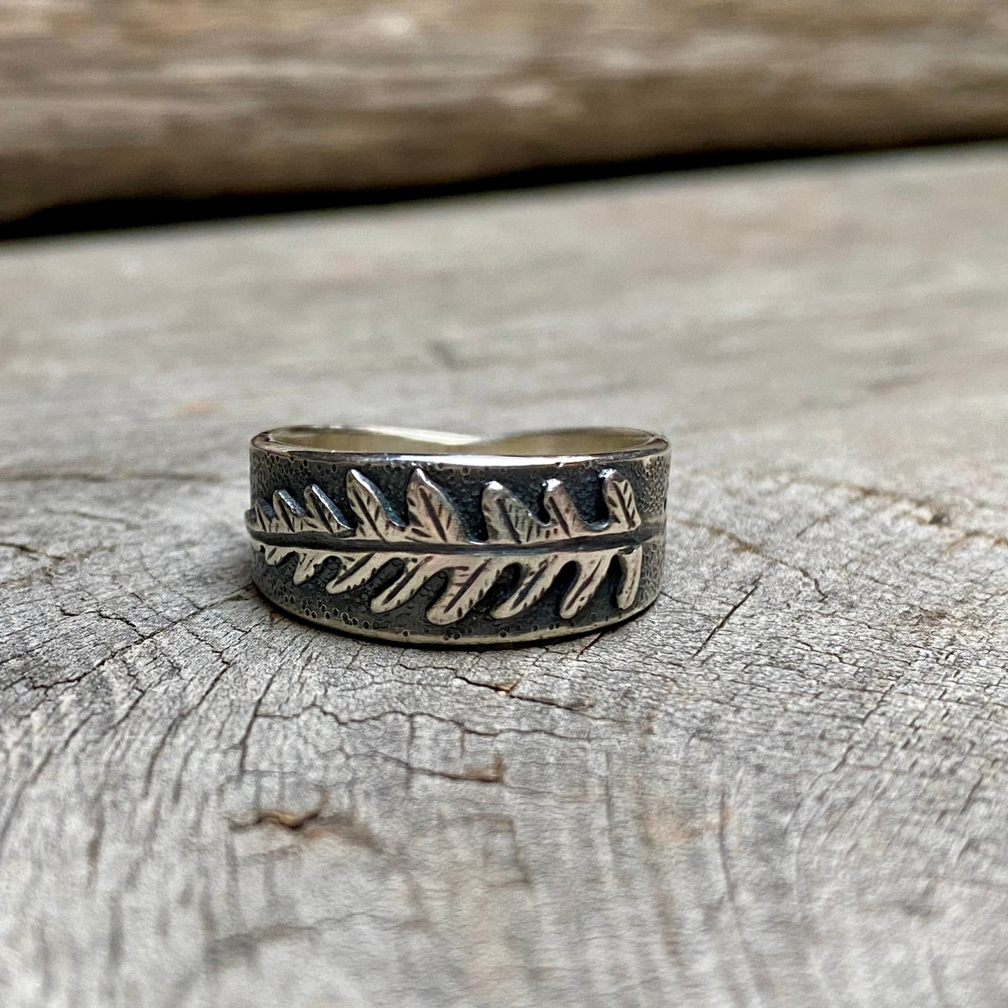 Custom Oregon Lady Fern Ring for Klaudia