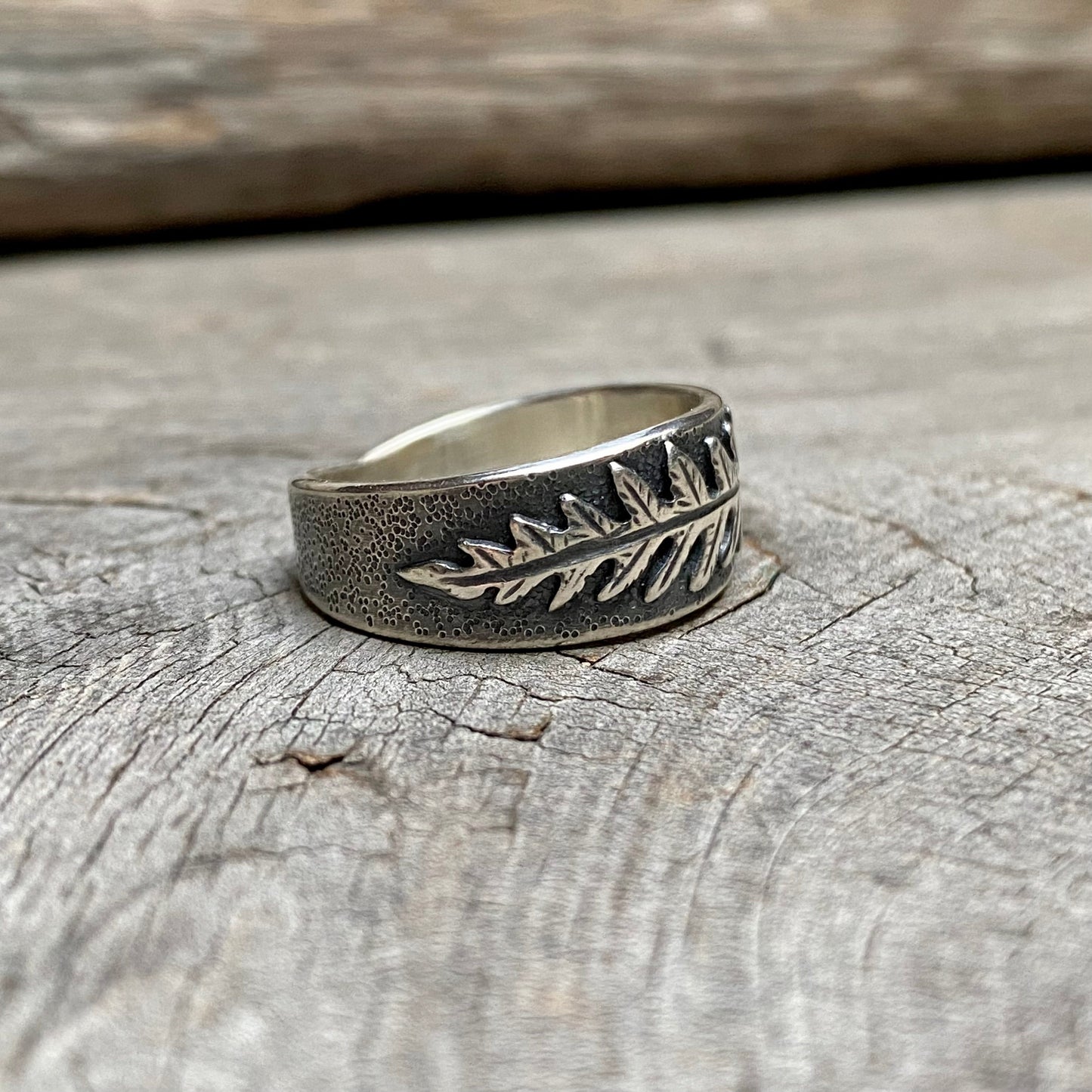 Custom Oregon Lady Fern Ring for Klaudia