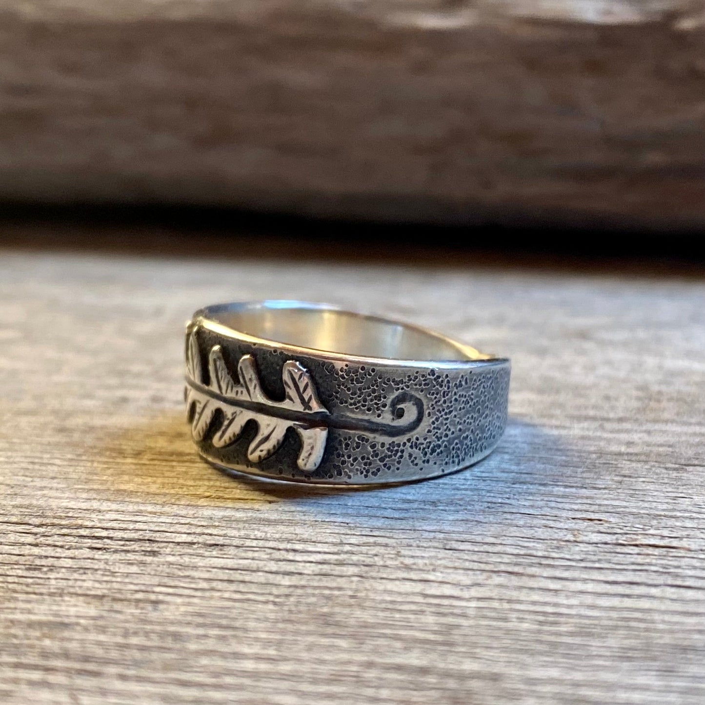 Custom Oregon Lady Fern Ring for Klaudia