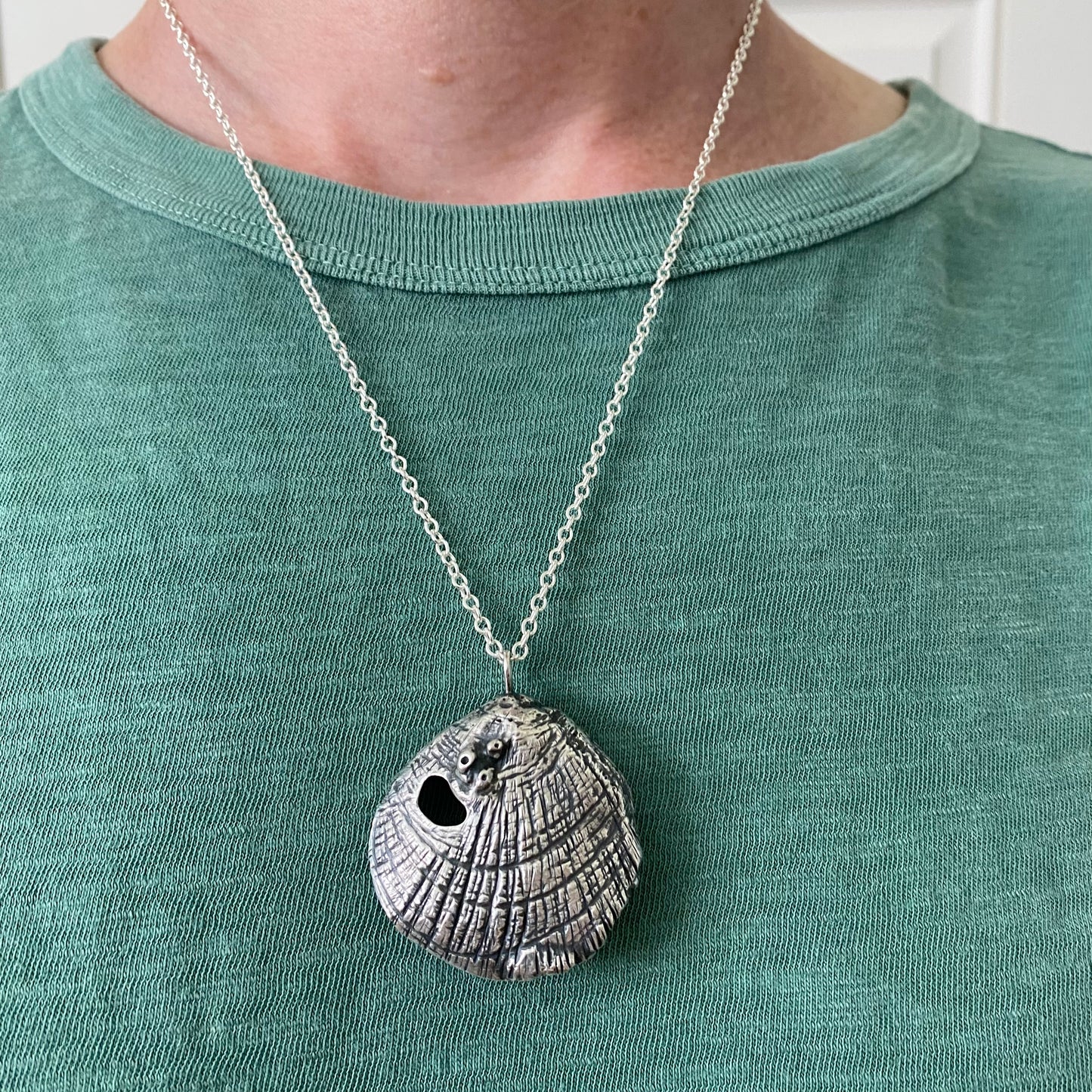 (Reserved for S do not buy) Hand Forged Oregon Coast Shell Pendant