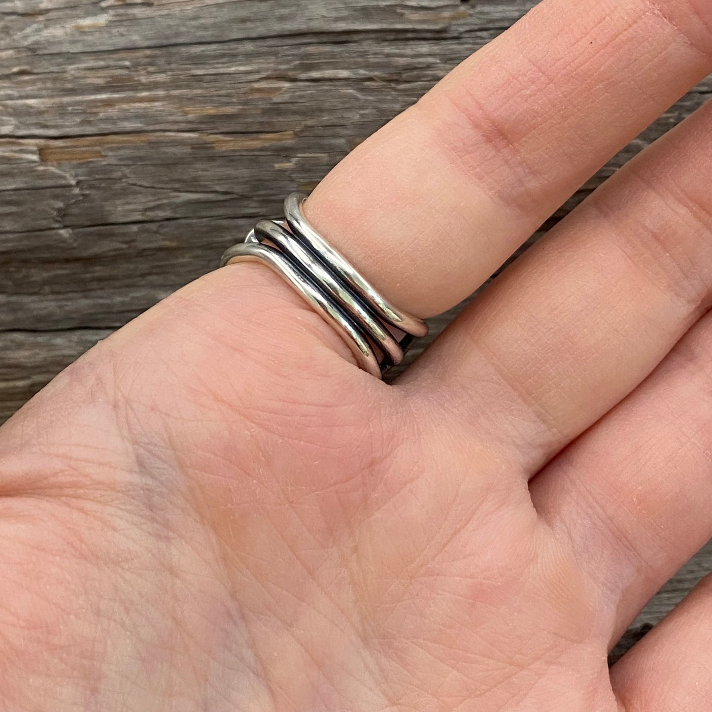 Oregon fallen leaves jasper ring