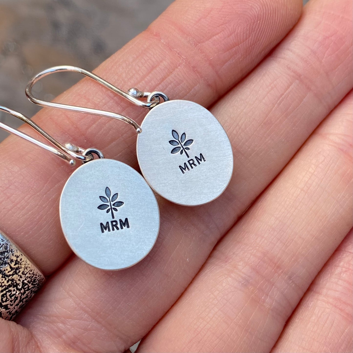 White Quartzite Vancouver Island Classic Sea Glass Dangles