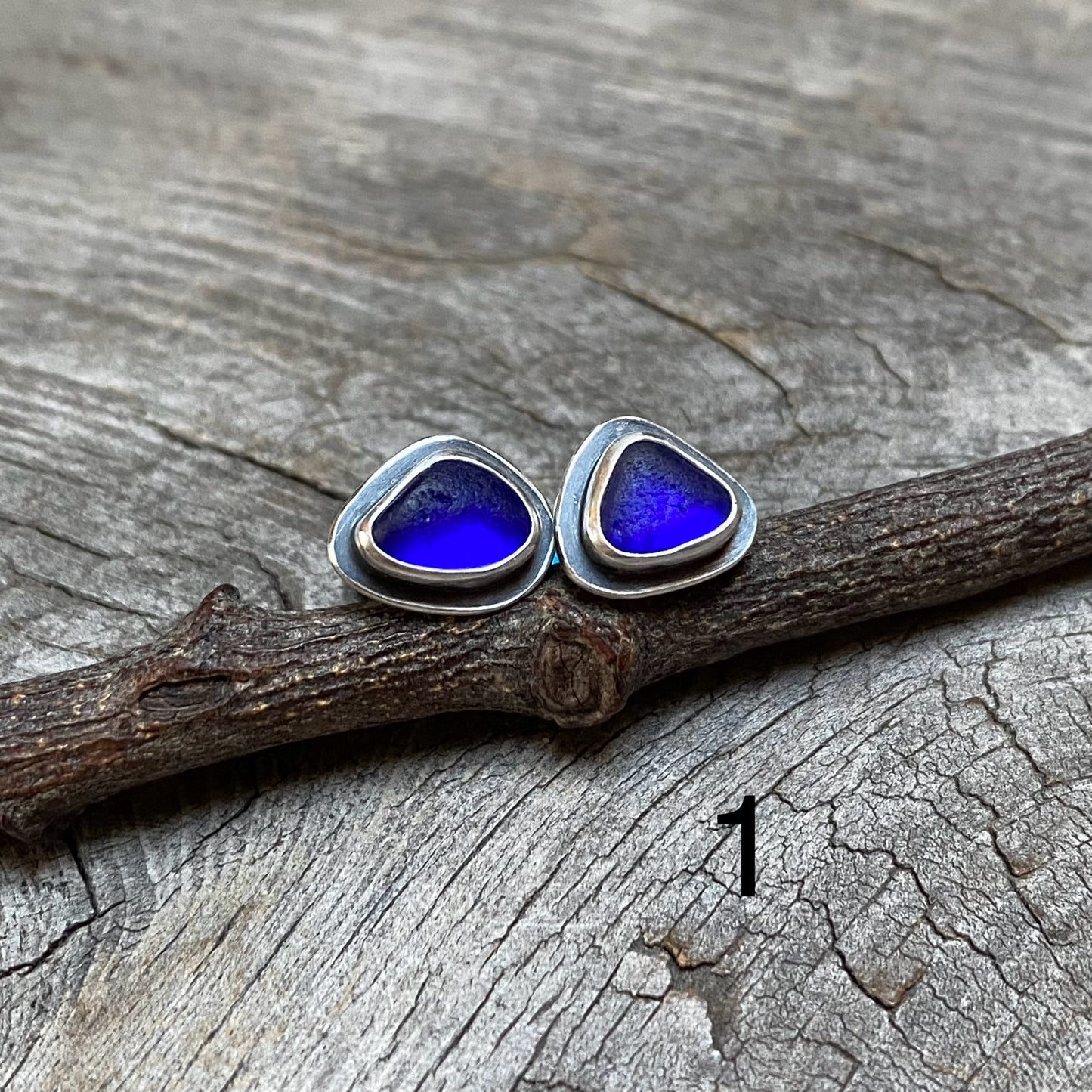 Vancouver Island Sea Glass Studs