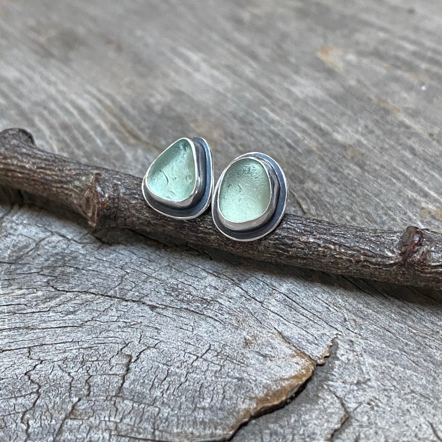 Vancouver Island Sea Glass Studs