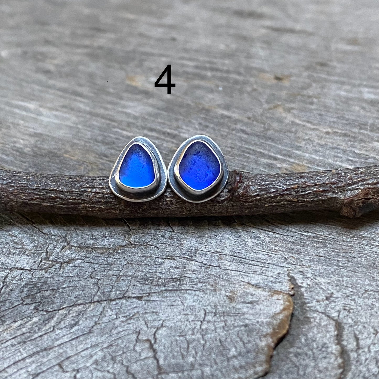 Vancouver Island Sea Glass Studs