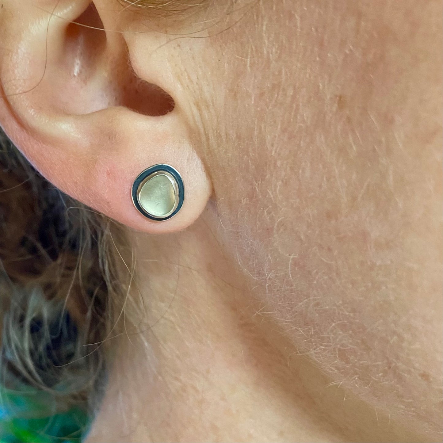 Vancouver Island Sea Glass Studs