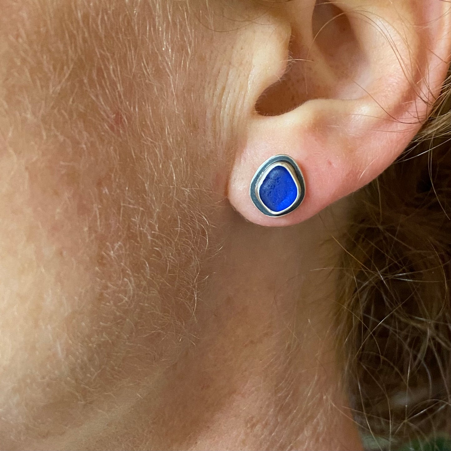 Vancouver Island Sea Glass Studs