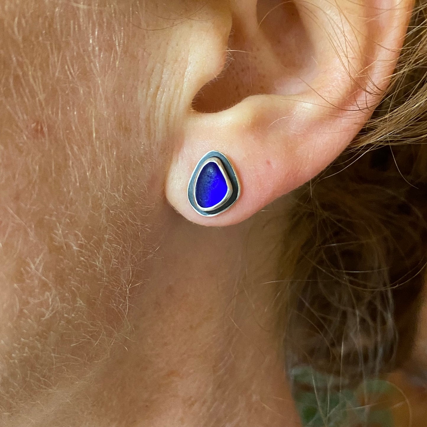 Vancouver Island Sea Glass Studs