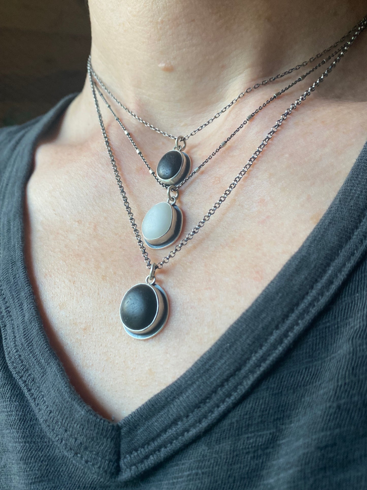 Winter White Vancouver Island Quartzite Pendant