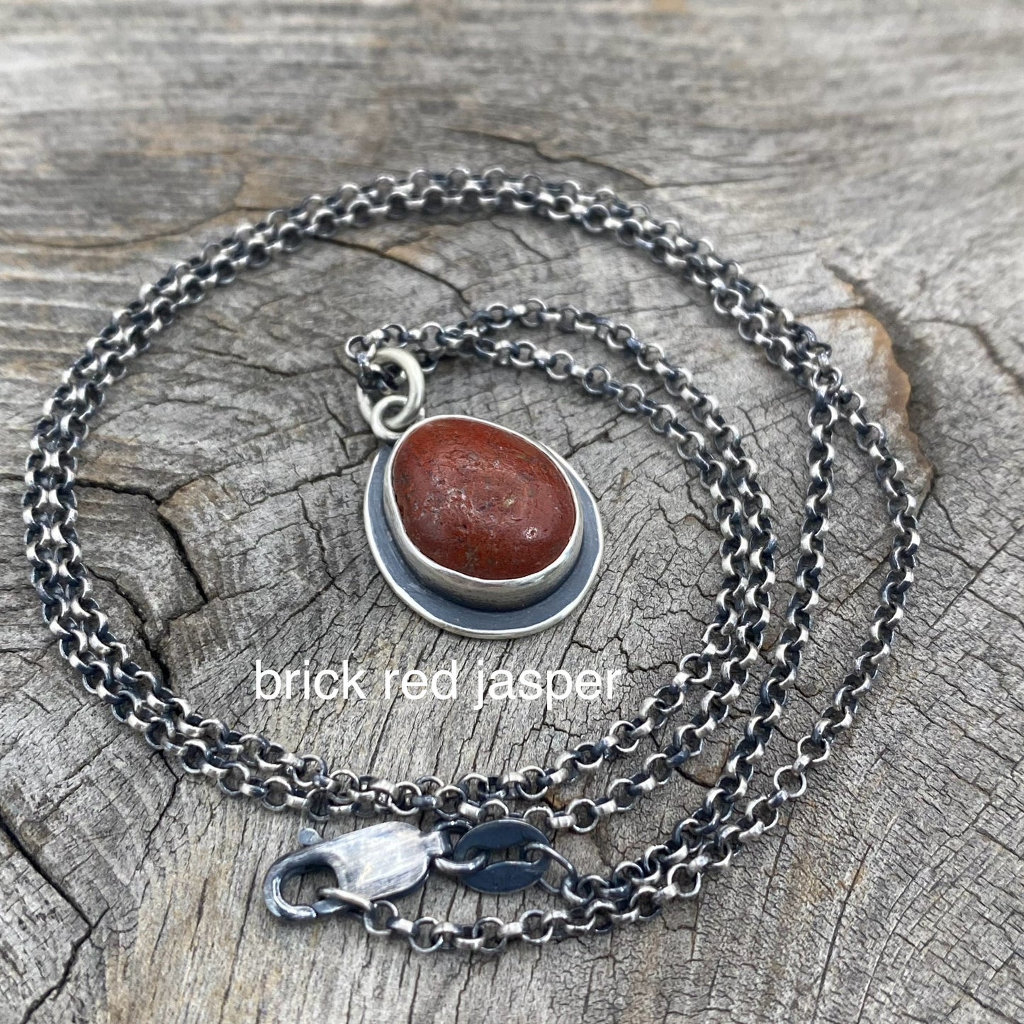 Colors of the Forest Oregon Coast Red Jasper Pendants