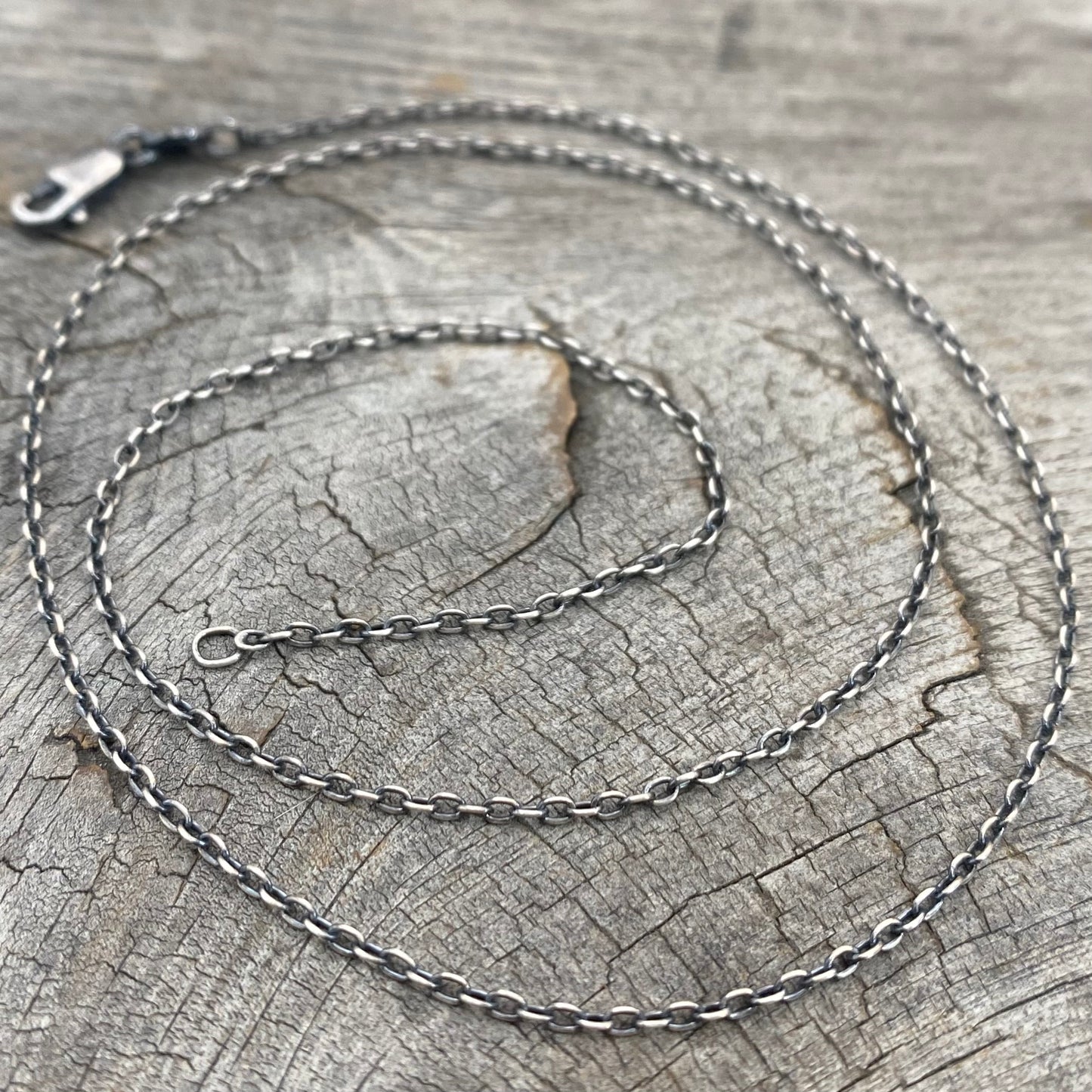 Sterling Silver Elongated Cable Chain