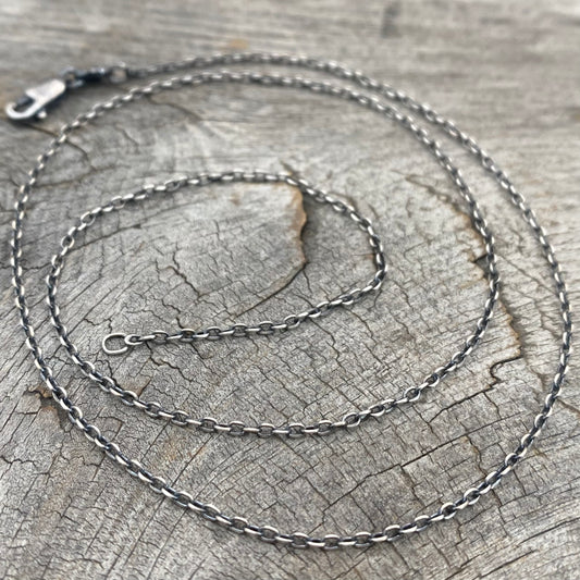 Sterling Silver Elongated Cable Chain
