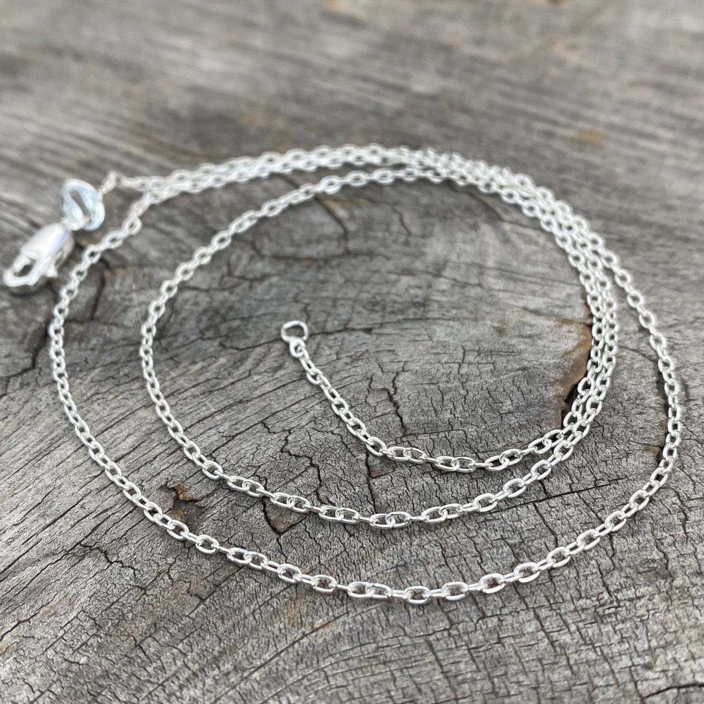 Sterling Silver Elongated Cable Chain