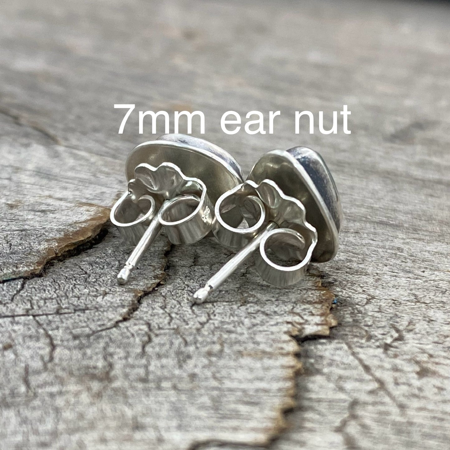 Black Basalt Vancouver Island Beach Stone Studs