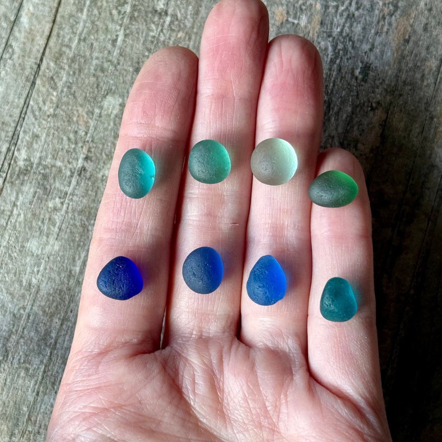 Glimmering Shore Silver and Sea Glass Ring (made-to-size)