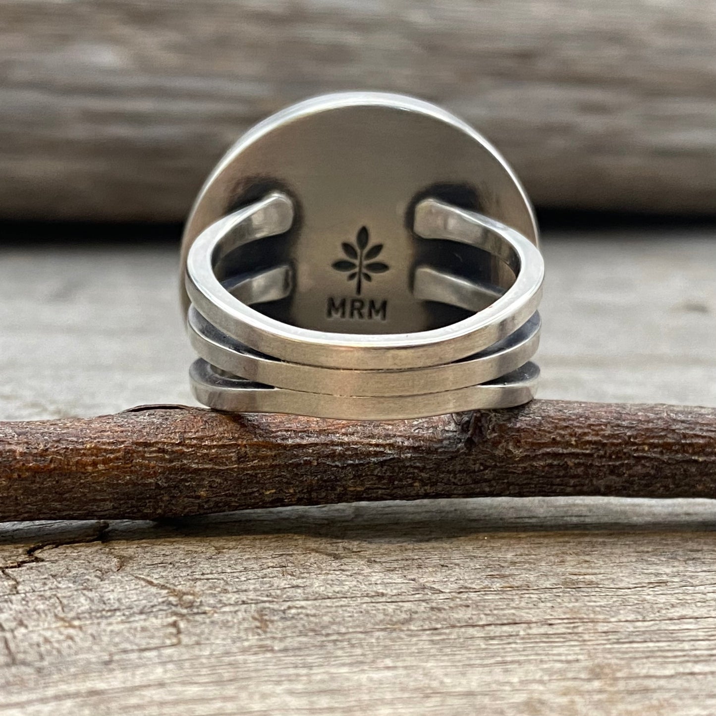 Oregon Blue Mustang Picture Jasper Mountain Ring