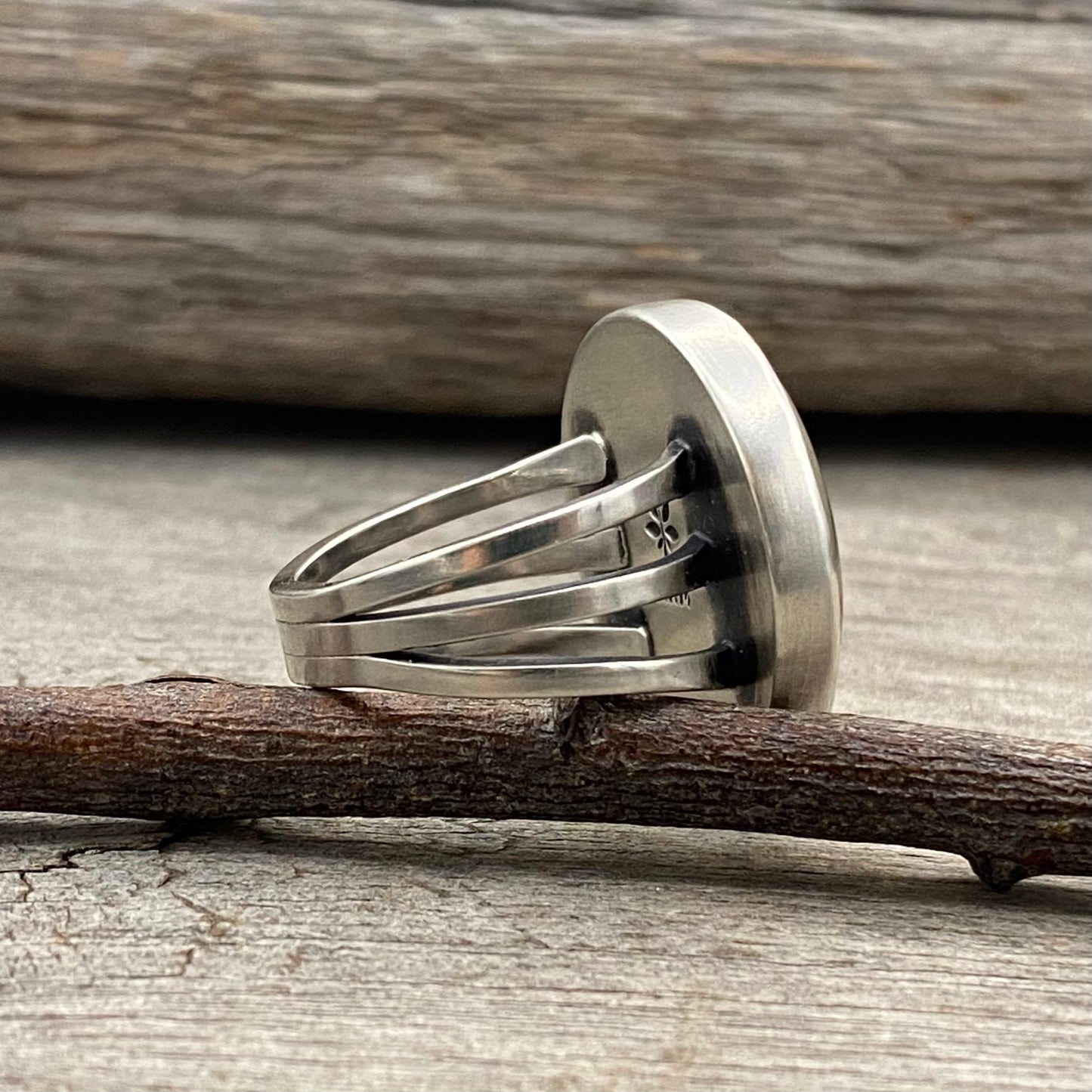 Oregon Blue Mustang Picture Jasper Mountain Ring