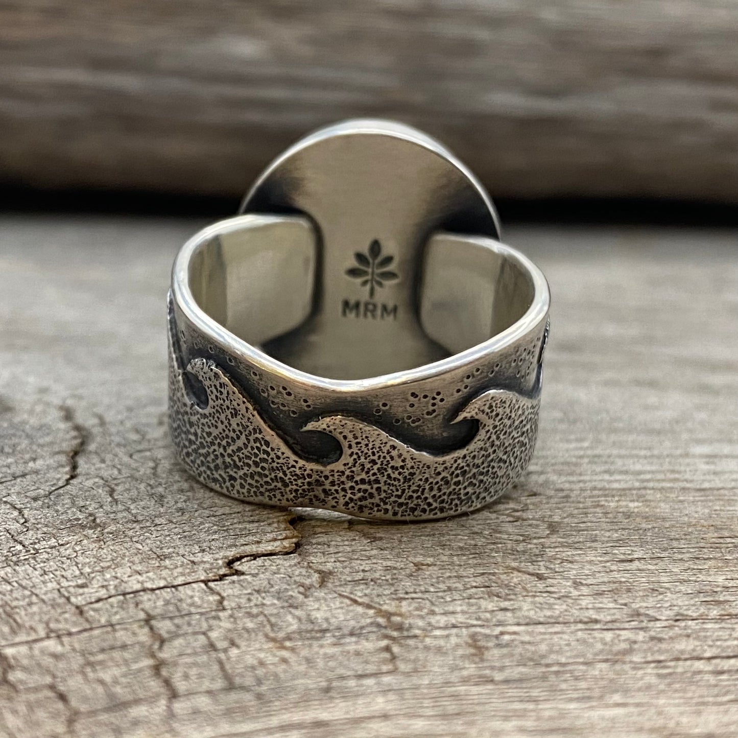 Changing Tides Genuine Sea Glass Rings (Made-to-size Wide Band)