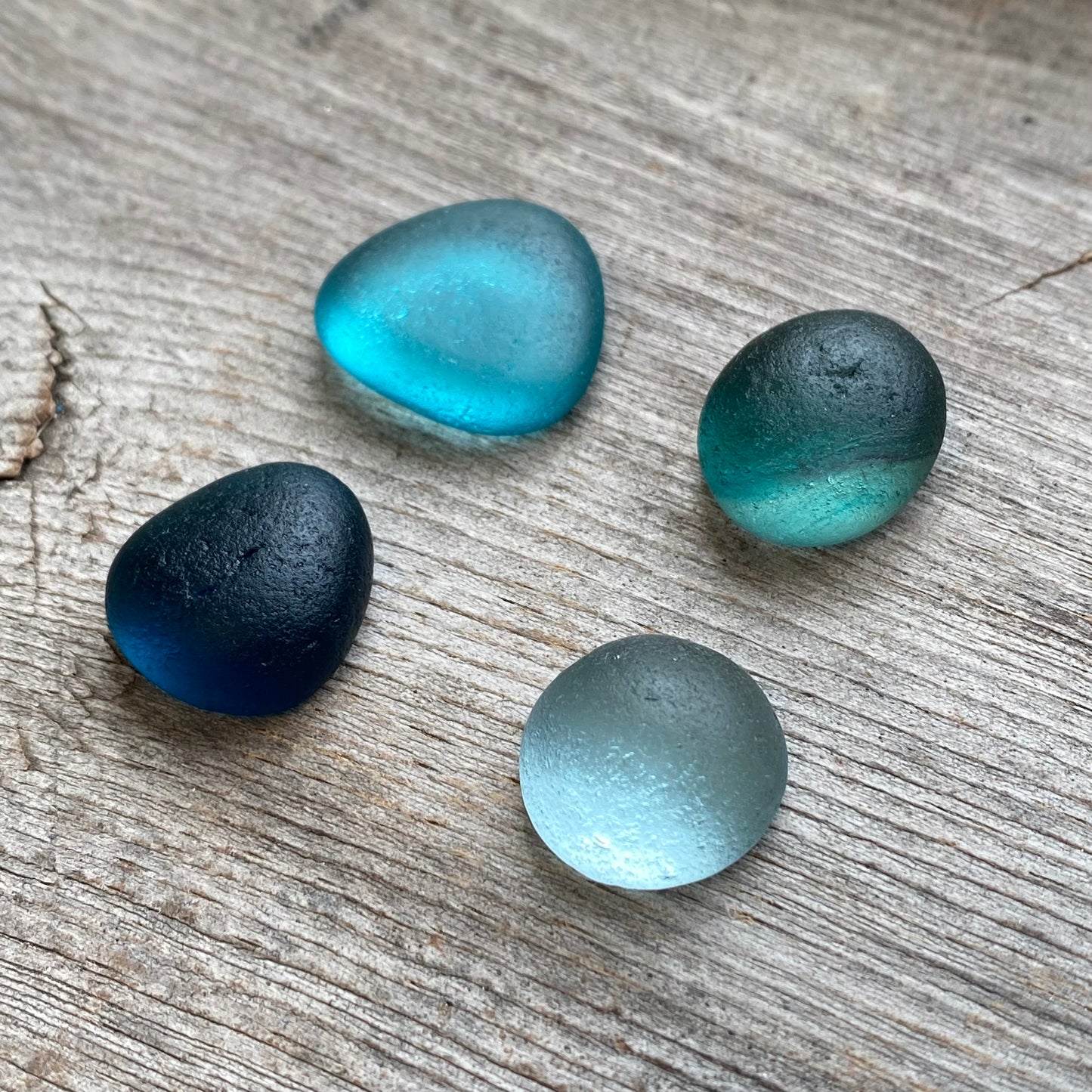Changing Tides Genuine Sea Glass Rings (Made-to-size Wide Band)