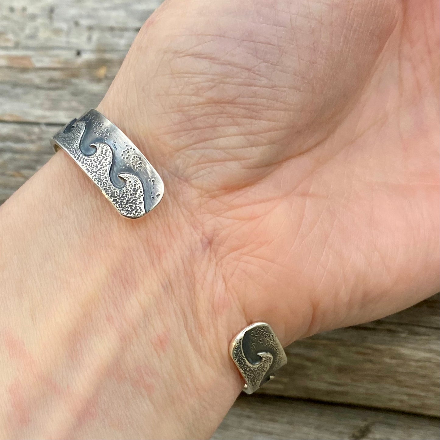 Changing Tides Wave Cuff (size medium)
