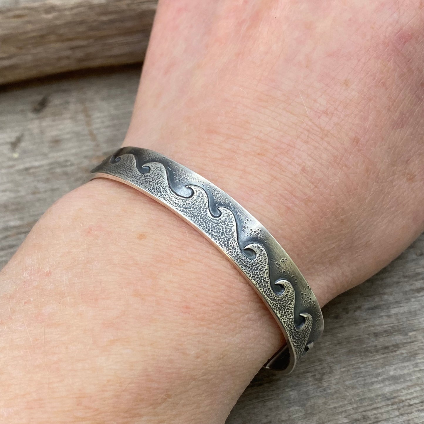 Changing Tides Wave Cuff (size medium)