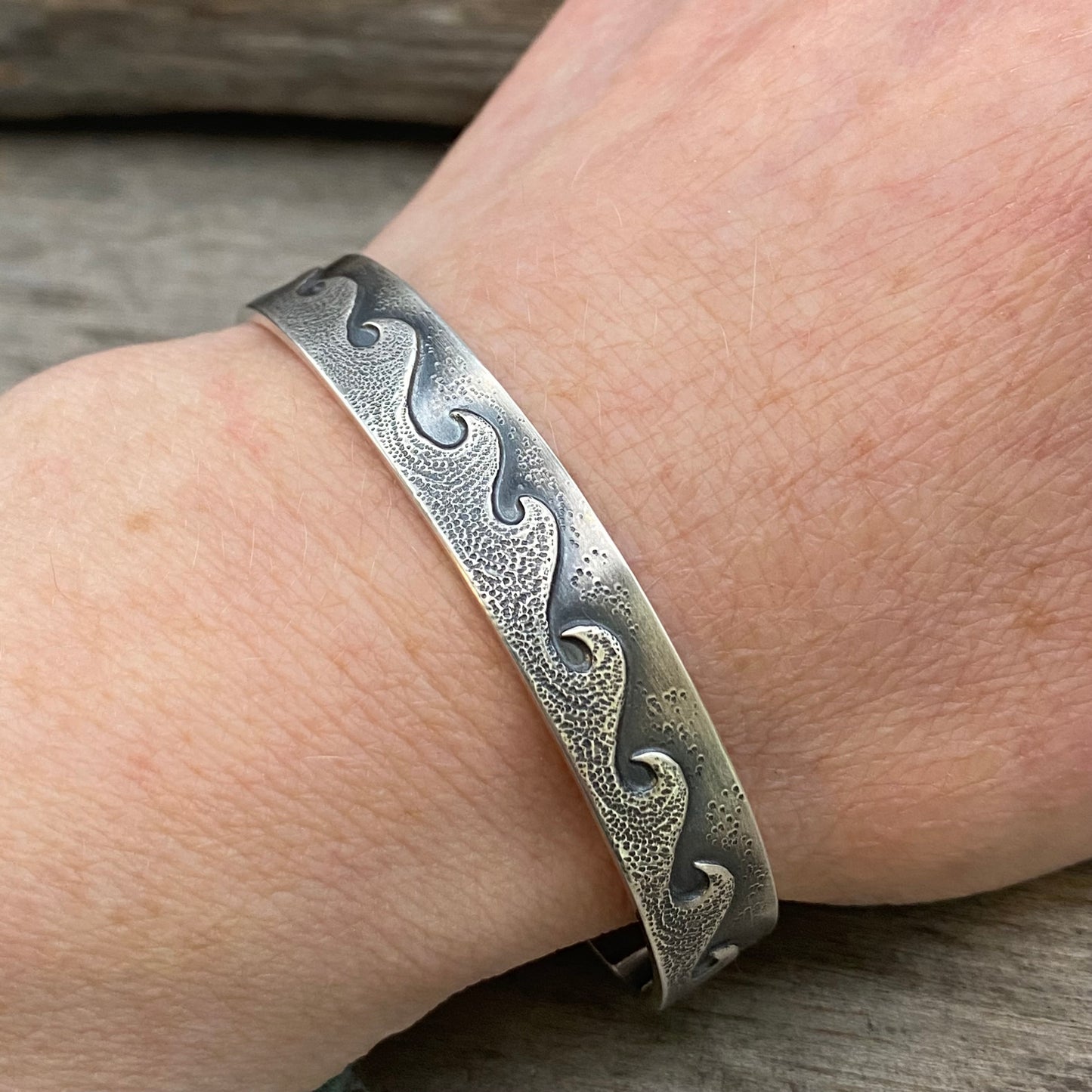 Changing Tides Wave Cuff (size medium)