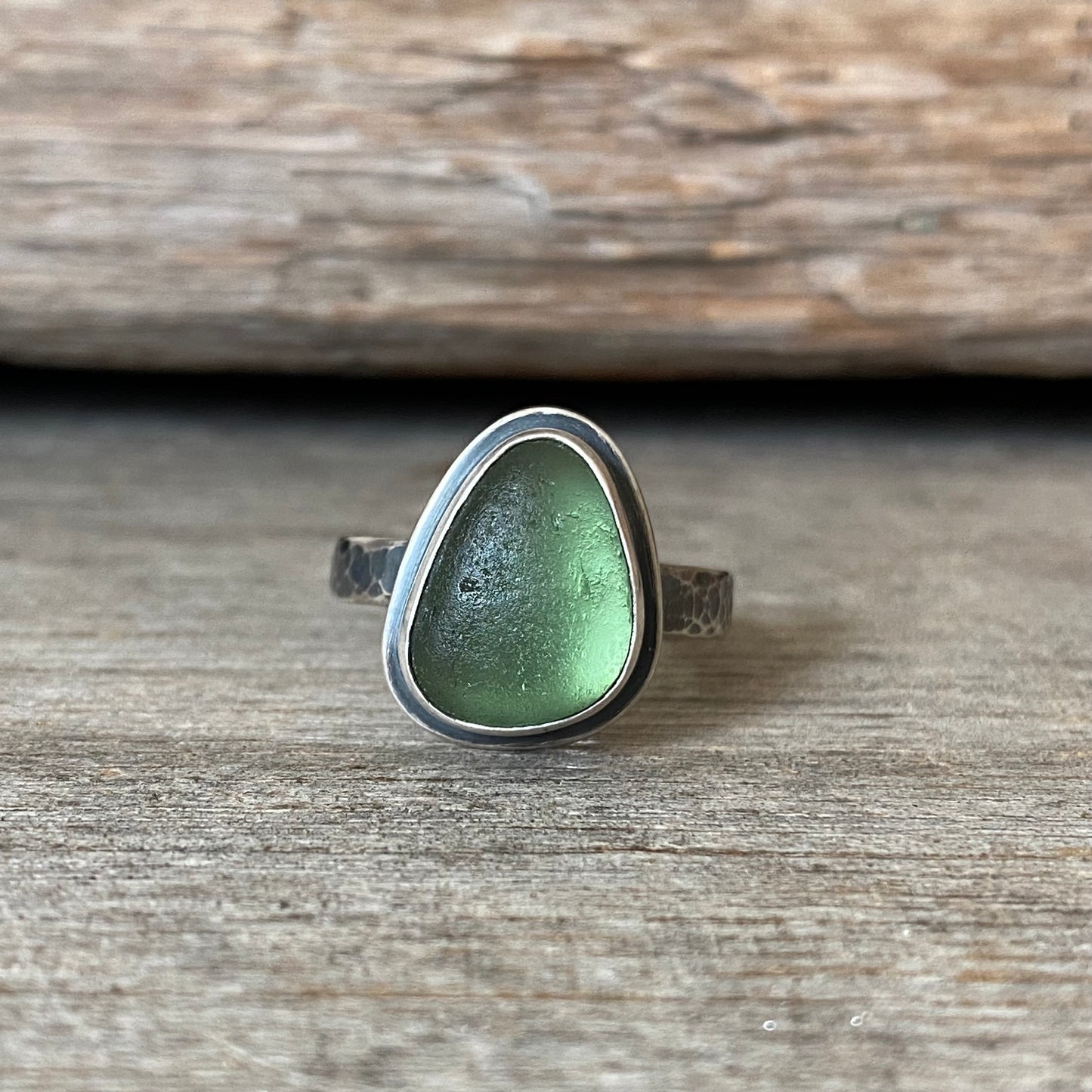 Genuine Vancouver Island Sea Glass Ring Size 6.5