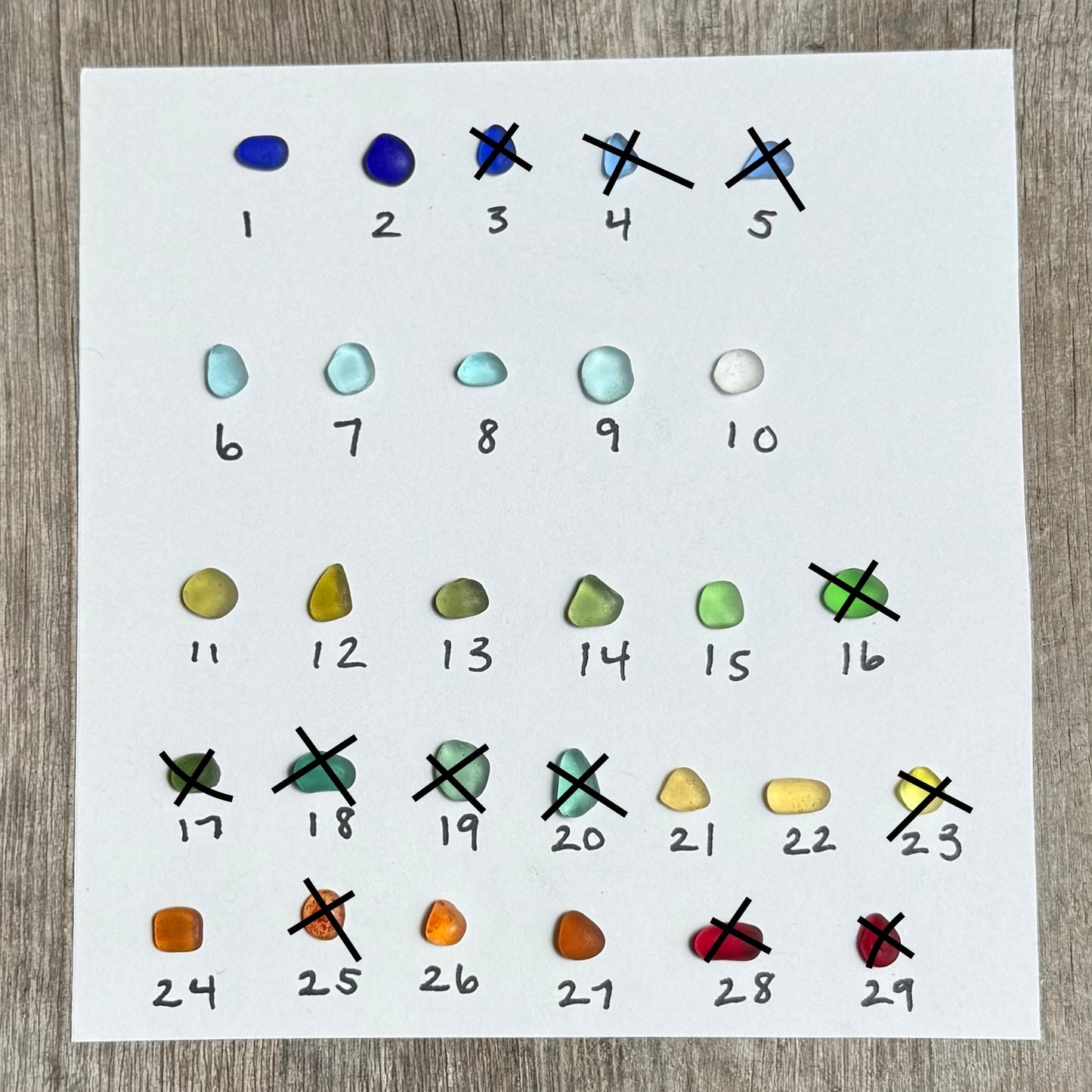 Shore-bound Tiny Sea Glass Rings