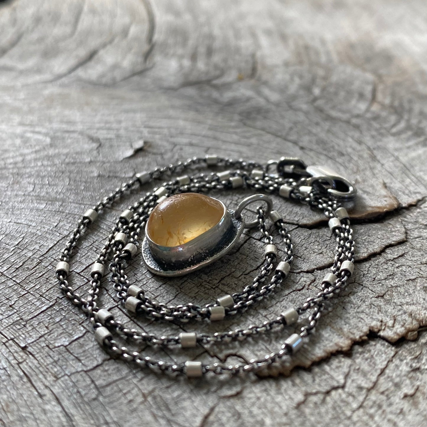 Ocean Tumbled Pacific Northwest Agate Pendant