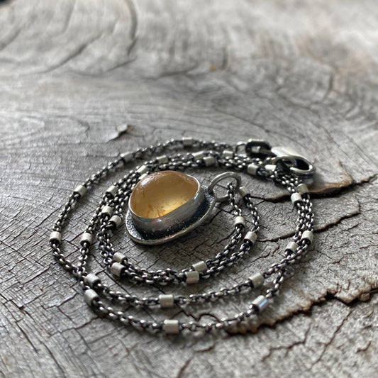 Ocean Tumbled Pacific Northwest Agate Pendant