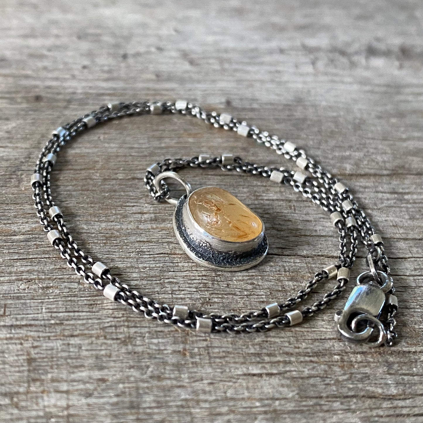 Ocean Tumbled Pacific Northwest Agate Pendant