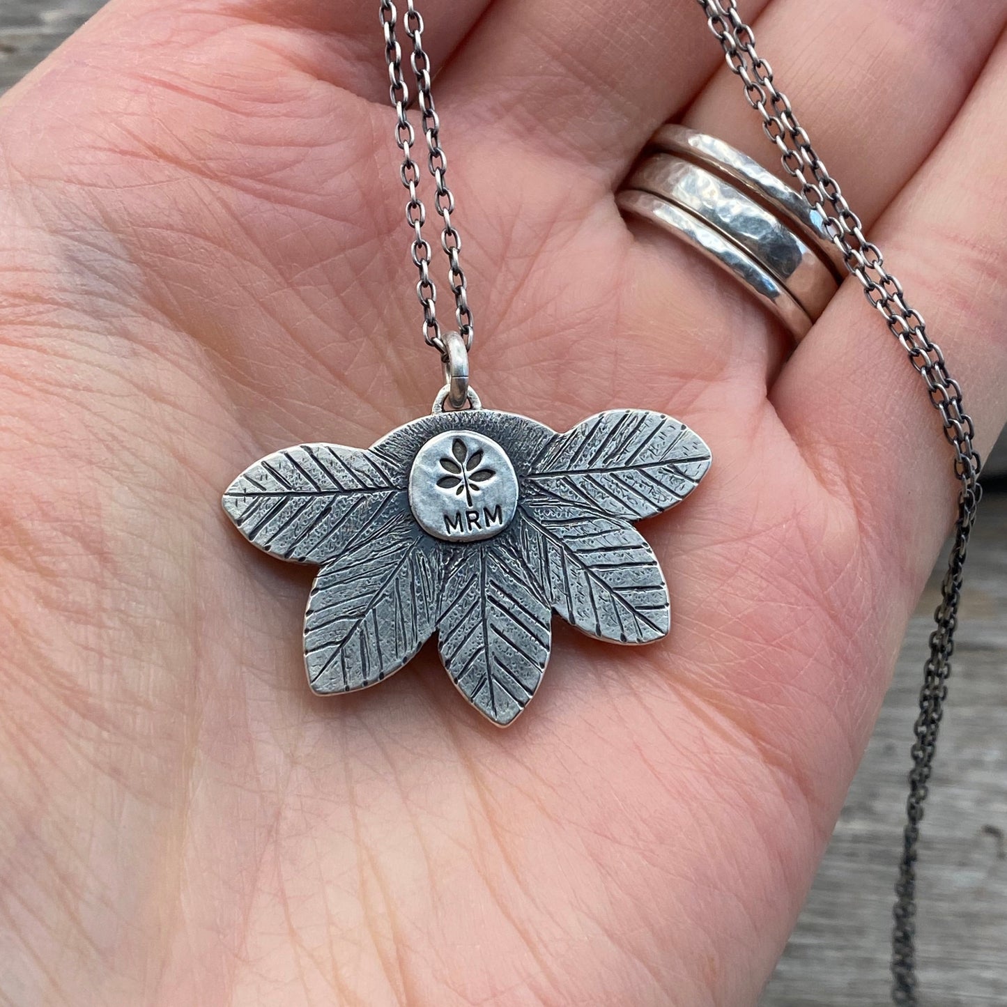 Teal Seaham and Vancouver Isle Amber Sea Glass Pendant