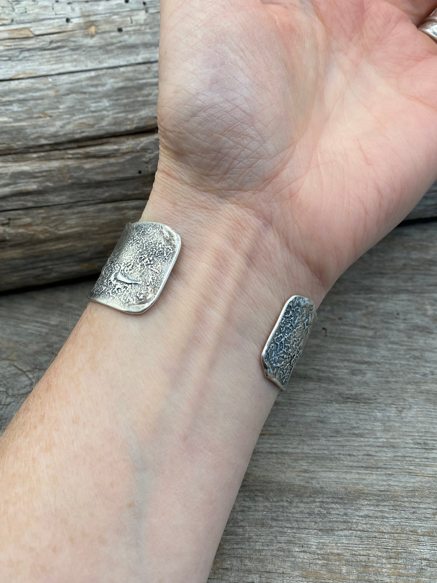 Sterling Silver Oregon Tideline Cuff (size medium)