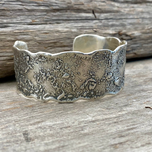 Sterling Silver Oregon Tideline Cuff (size medium)
