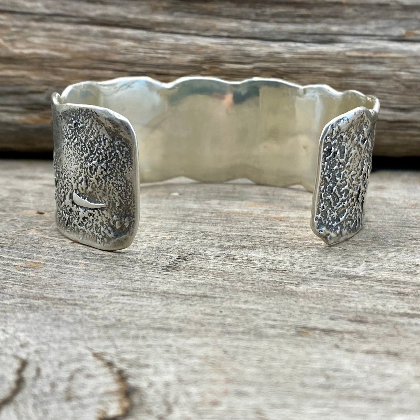 Sterling Silver Oregon Tideline Cuff (size medium)