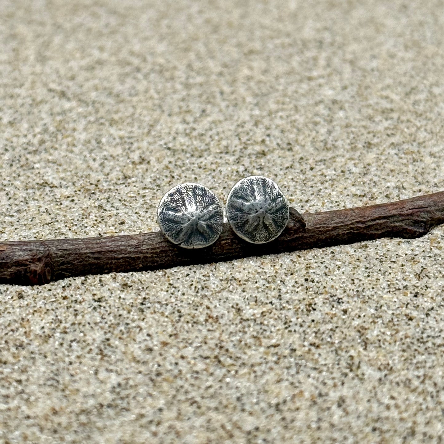 Oregon Coast Sand Dollar Studs