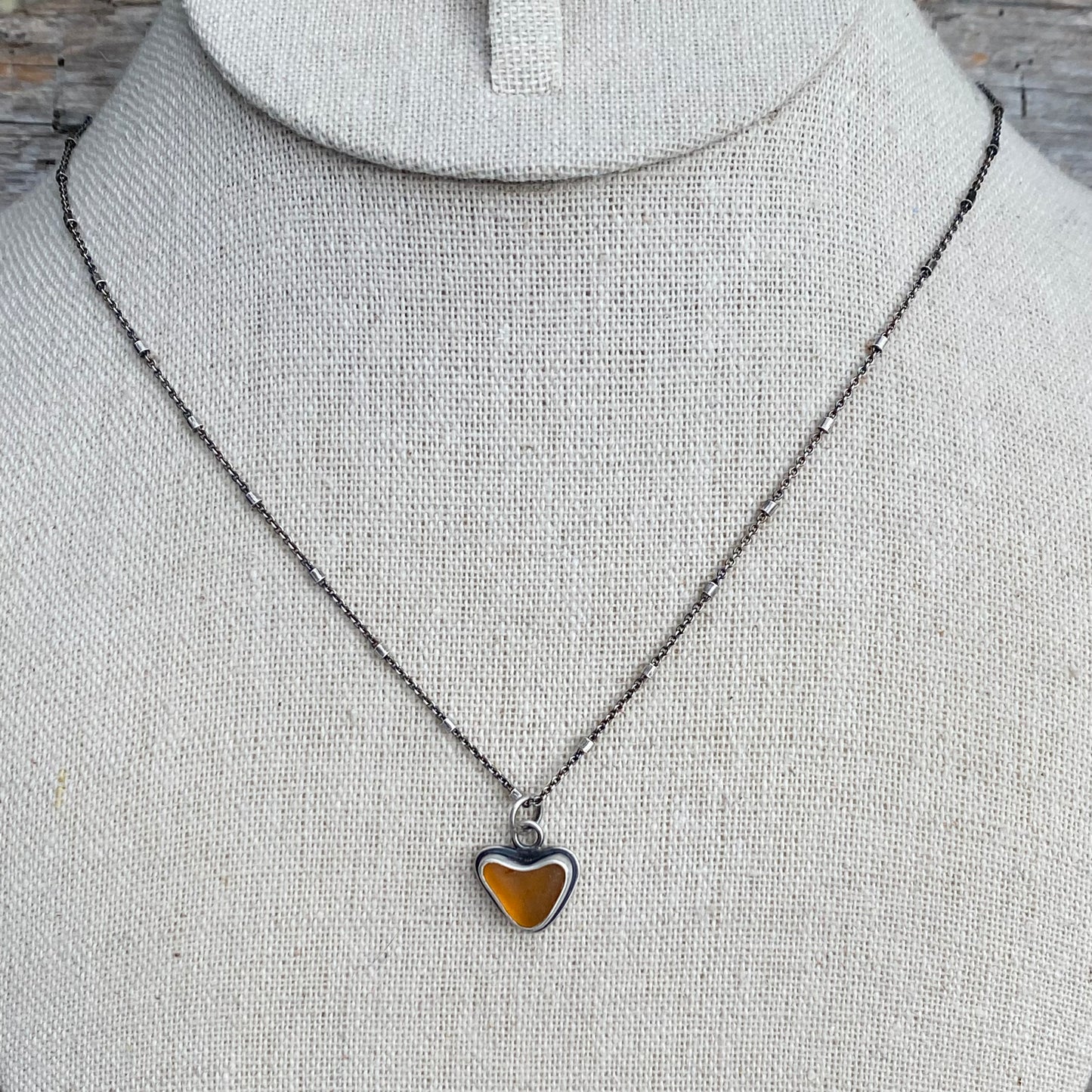 Sterling Silver Oxidized Beaded Cable Chain