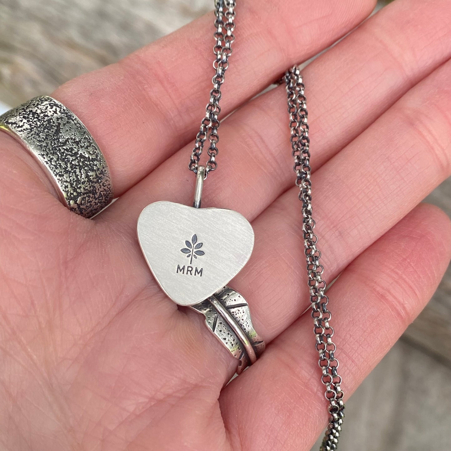 Reserved for J - Do Not Purchase Black Basalt Vancouver Island Beach Stone Heart Pendant