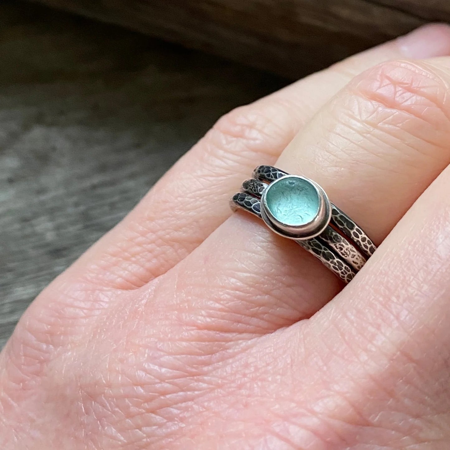 Shore-bound Sterling Silver Stacking Ring