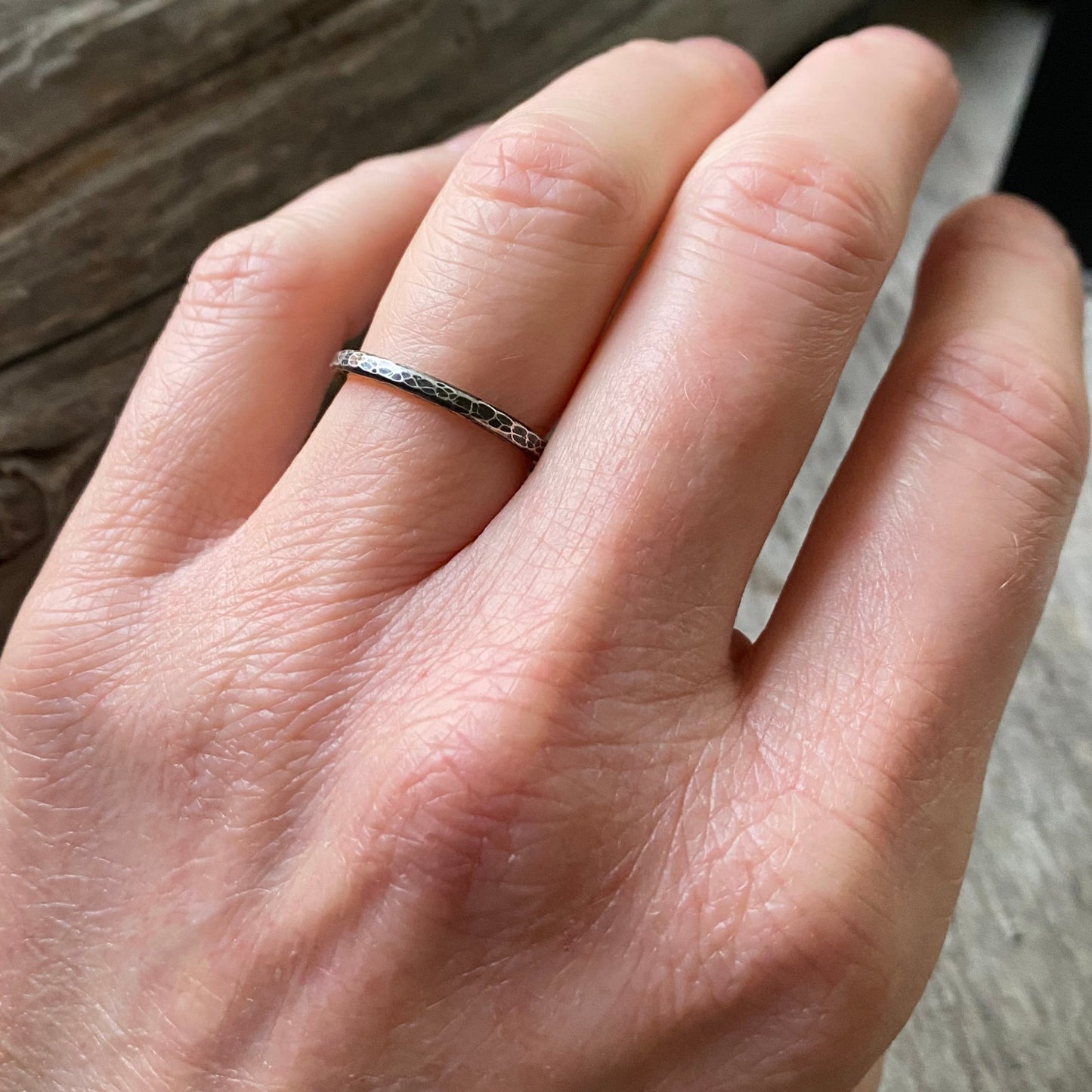 Shore-bound Sterling Silver Stacking Ring
