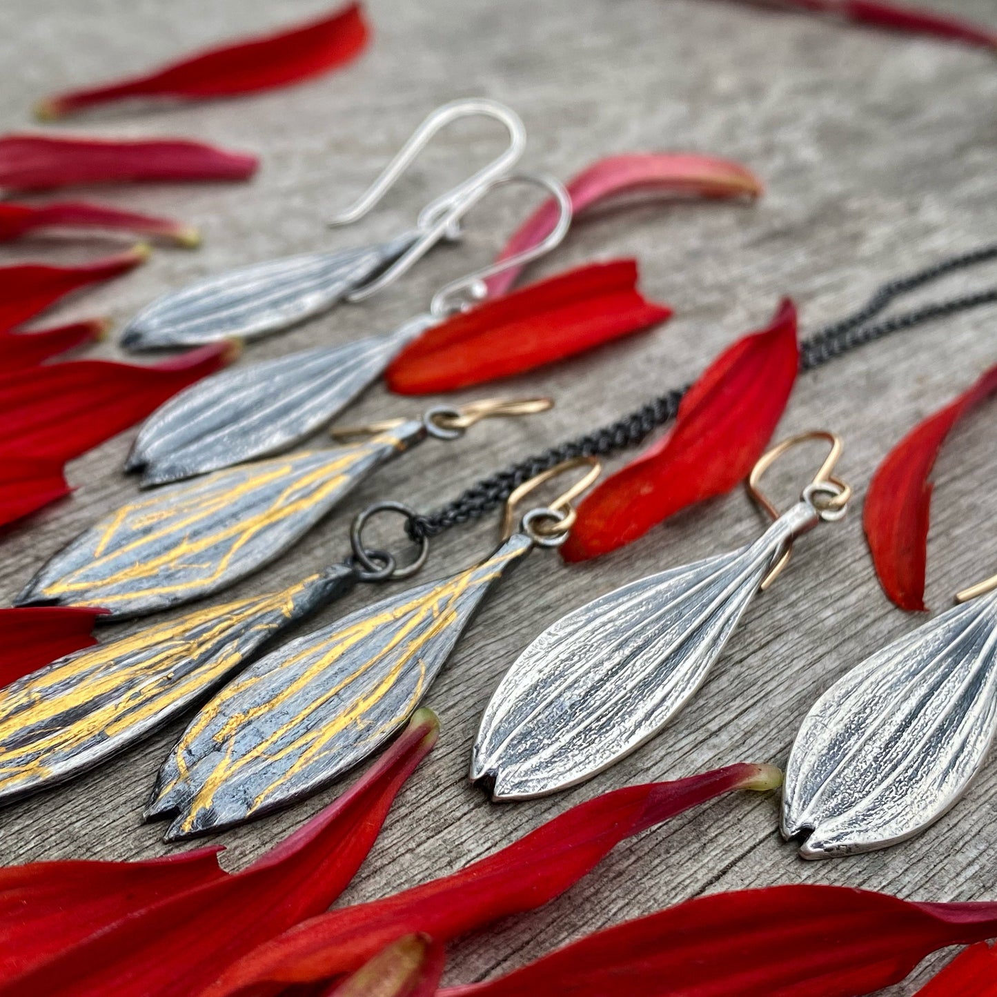 Echinacea petal pendant