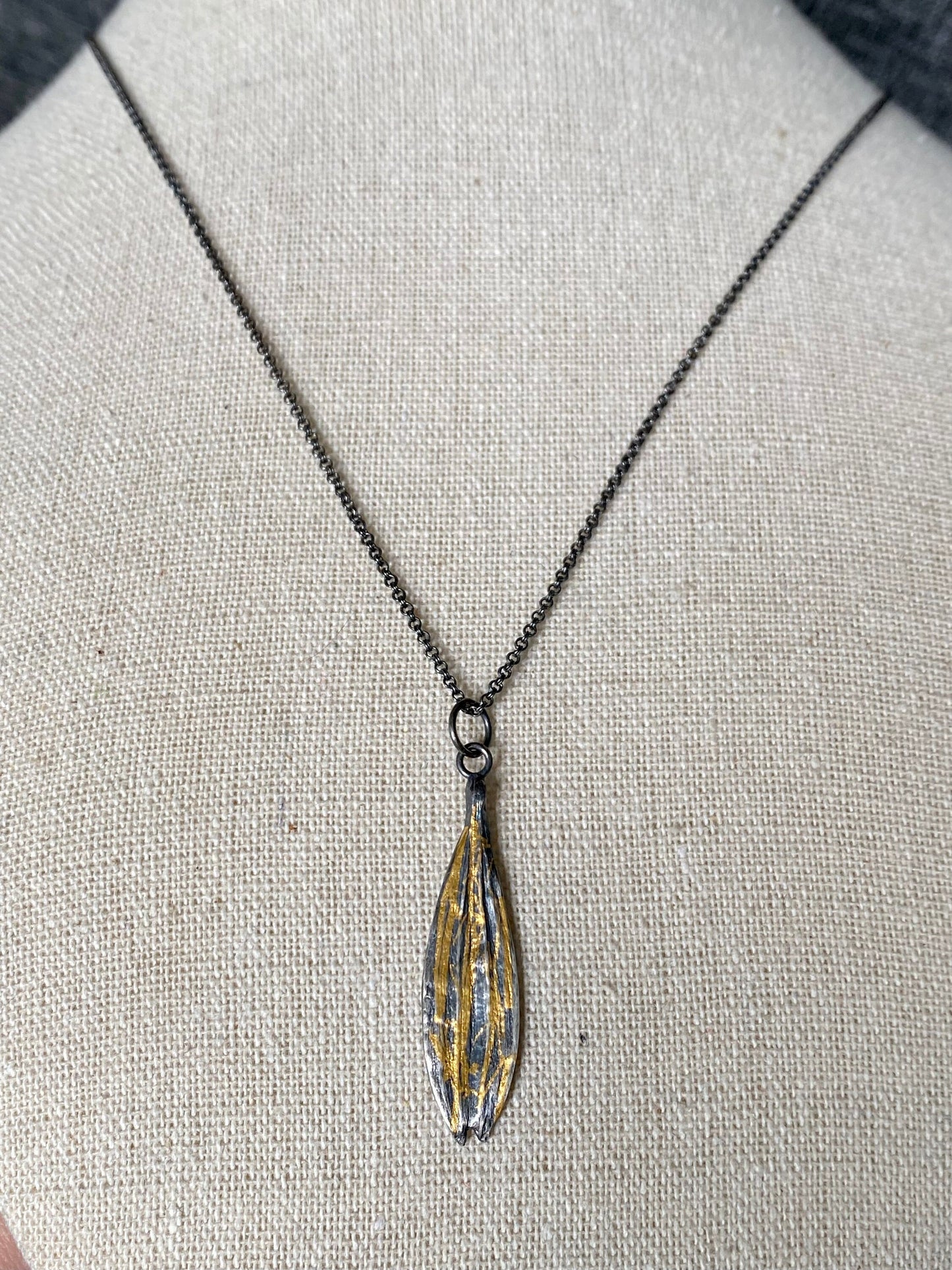 Echinacea petal pendant
