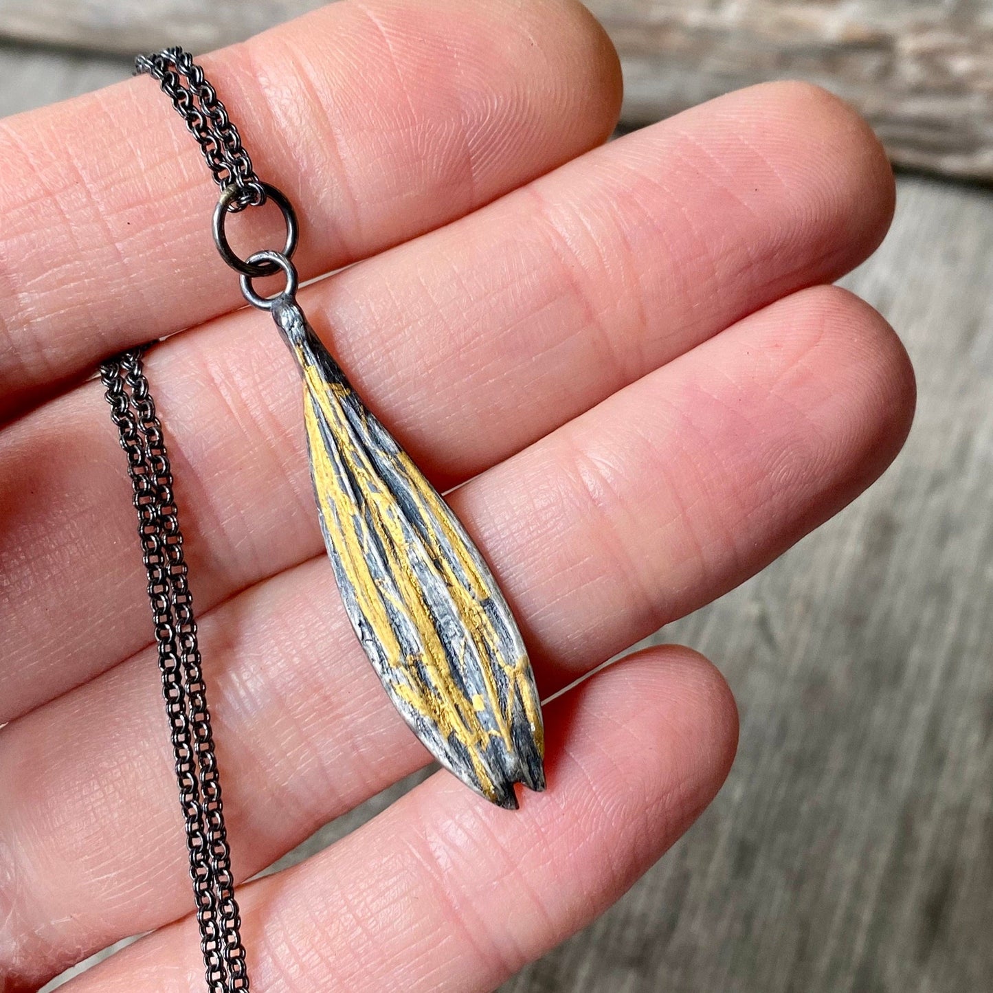 Echinacea petal pendant