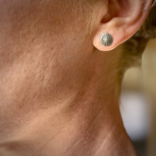 Oregon Coast Sand Dollar Studs